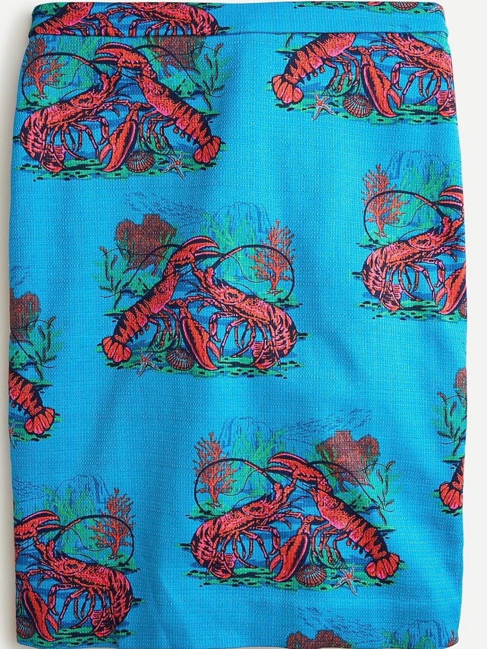 J Crew 2 Pencil® skirt in lobster print grasscloth nwt size 00